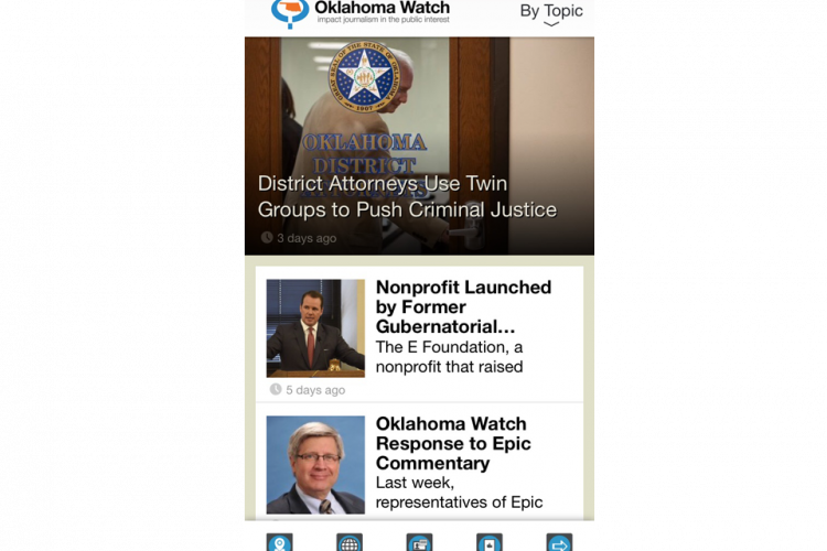 Oklahoma Watch Mobile App